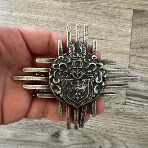 Metal belt buckle silver - Picture 1 of 2